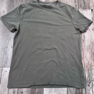 Pact Sage Green Gray Organic Cotton Minimalist T Shirt Short Sleeve Pullover